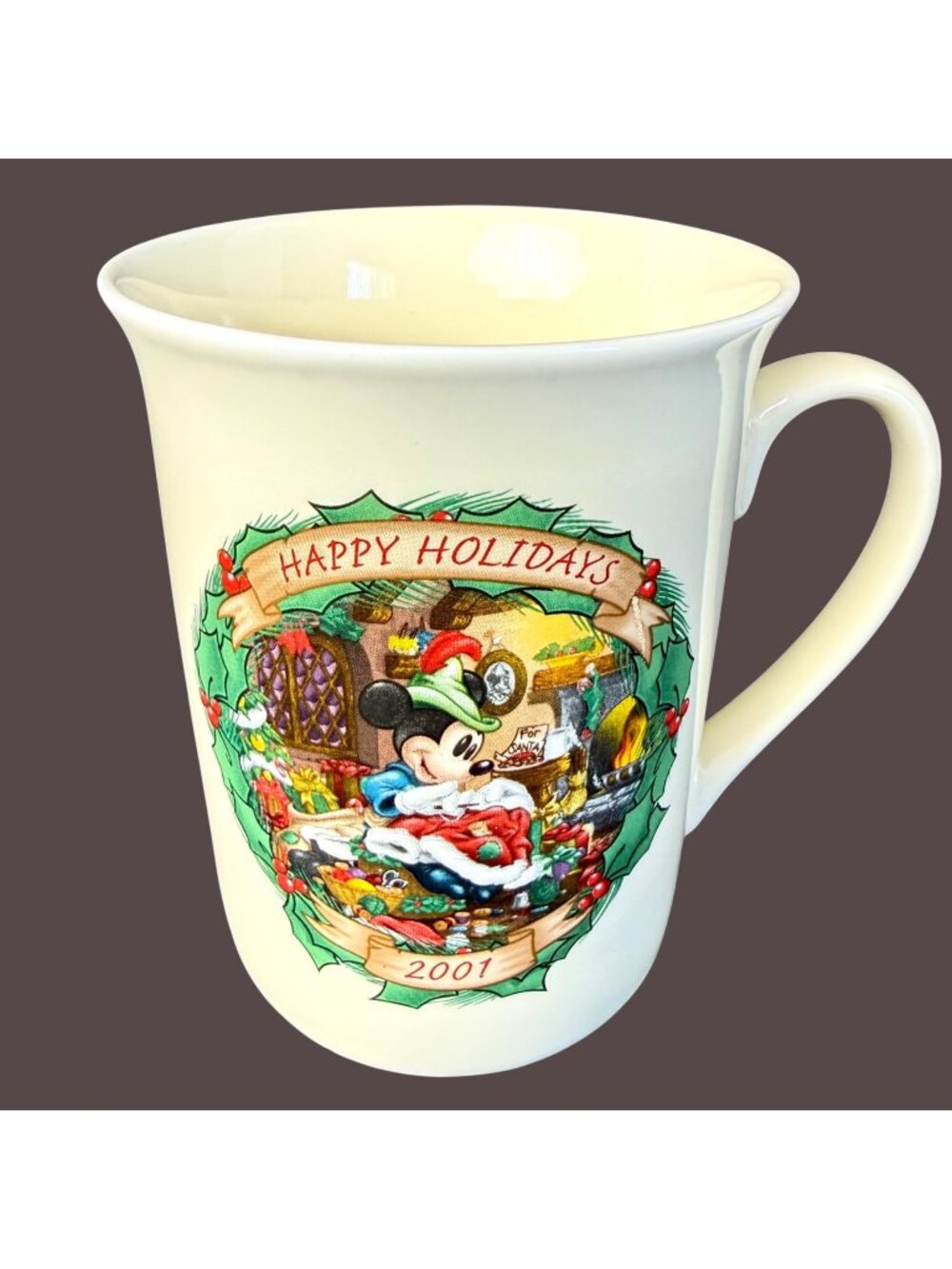 Disney 2001 Christmas Through The Years Mug Brave Little Tailor Mickey Mouse